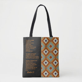 Psalm 23 Bibel Verse, Retro Print Tasche