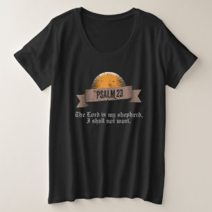 Psalm 23 Bibelangebot Große Größe T-Shirt