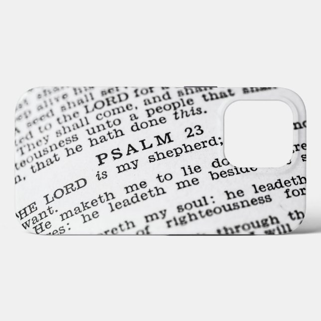 Psalm 23 Case-Mate iPhone hülle (Rückseite (Horizontal))