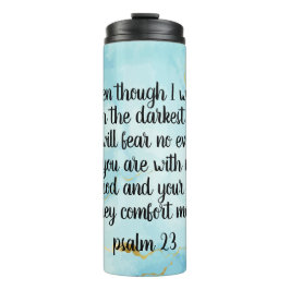 Psalm 23 Celestial Blue Abstract Thermosbecher