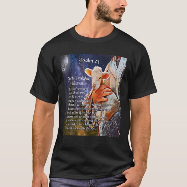 Psalm 23 Christliche Schrift Der Herr ist mein Sch T-Shirt (Vorderseite)