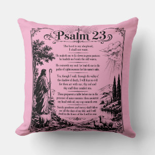 Psalm 23 Christliche Schrift Kissen