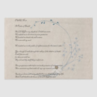 Psalm 23 Das Wildblume-Tissue des Fürsten