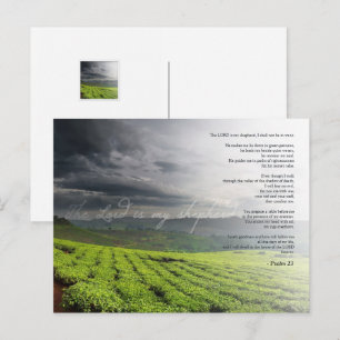 Psalm 23 Der Herr ist mein Hirte - Bibel Postkarte