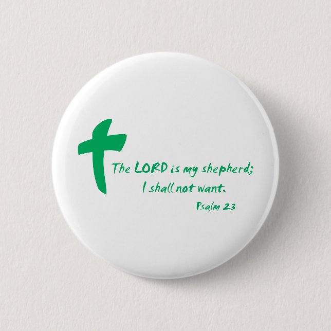 Psalm 23: Der Herr ist mein Hirte Button (Vorderseite)