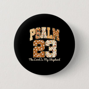 Psalm 23 Der Herr ist mein Hirte Christlicher Herb Button