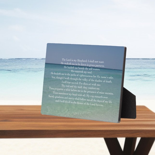Psalm 23 Der Herr ist mein Hirte Christlicher Stra Fotoplatte (Von Creator hochgeladen)