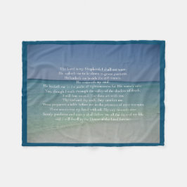 Psalm 23 Der Herr ist mein Hirte Fleecedecke
