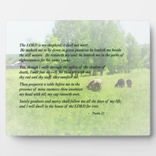 Psalm 23 Der Herr ist mein Hirte Fotoplatte
