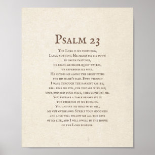 Psalm 23 Der Herr ist mein Hirte Poster
