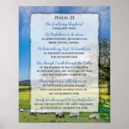 Psalm 23 - Der Herr ist mein Hirte Poster