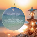 Psalm 23 Der Herr ist mein Hirte Schöner Strand Keramik Ornament<br><div class="desc">Schöne Strandfotografie mit dem 23. Psalm: Der Herr ist mein Hirte. Ich werde nicht gewollt. Er bringt mich dazu, mich in grüne Weiden zu legen. Er führt mich neben den stillen Wassern. Er erfrischt mein Soul. Dieser hübsche Christliche Bibelvers ist ein wunderbares Geschenk für eine Kirche oder einen religiösen Freund....</div>