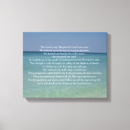Psalm 23 Der Herr ist mein Hirte Schöner Strand Leinwanddruck