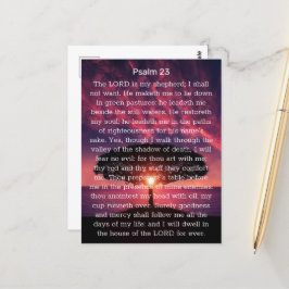 Psalm 23 Der Herr ist mein Hirte Sonnenuntergang Postkarte