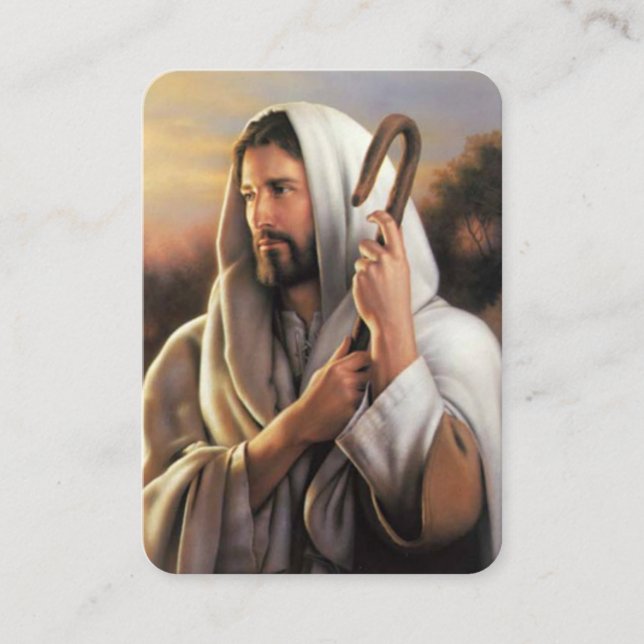 Psalm 23 Der Herr ist meine Hirtengebet-Karte Visitenkarte (Vorderseite)