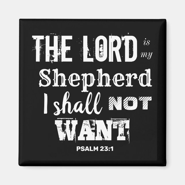 "Psalm 23" "Eigenes Christliches Geschenk inspirie Magnet (Vorne)