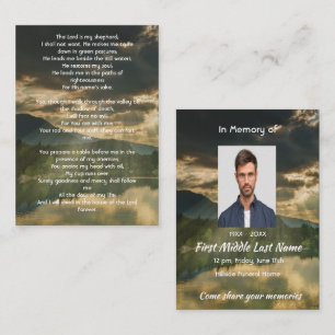 Psalm 23 Feier des Lebensgottesdienstes Visitenkarte