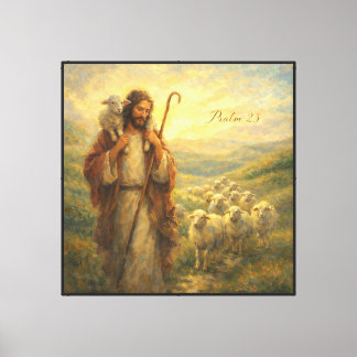 Psalm 23 Guter Hirte Leinwanddruck