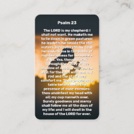 Psalm 23 Kind hält Gedächtniskarte Visitenkarte