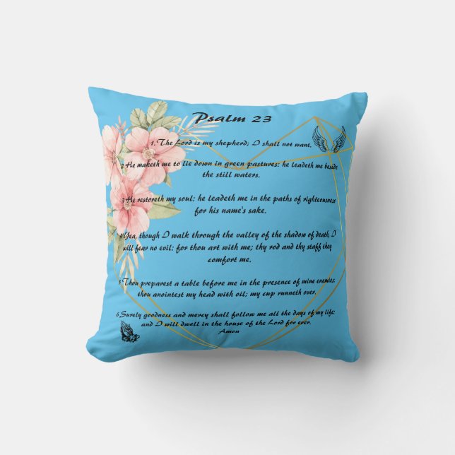 Psalm 23 kissen (Vorderseite)