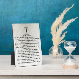 Psalm 23 KJV Bibel Kreuz Weiße Kathedrale Fotoplatte
