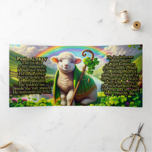 Psalm 23 KJV Traktat - Süßes Lamm Dreifach Gefaltete Karte