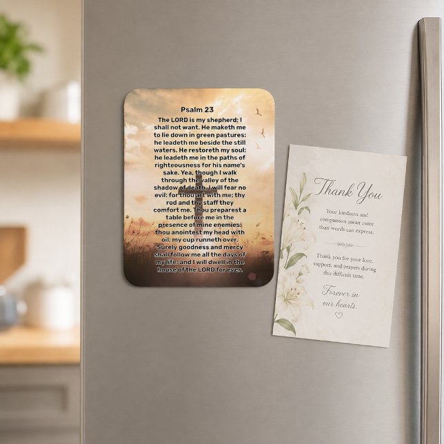 Psalm 23 Leuchtkreuz Magnet (Von Creator hochgeladen)