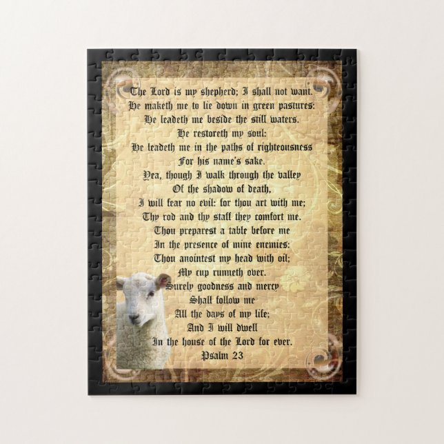 Psalm 23 mit Lamm (Vertikal)