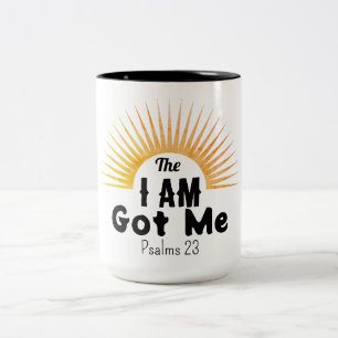 Psalm 23 Moderne Schrift Der ICH BIN Hat Mich Zweifarbige Tasse