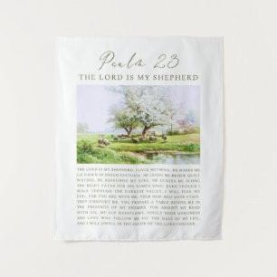 Psalm 23 NIV Der Herr ist mein Hirtenband Wandteppich