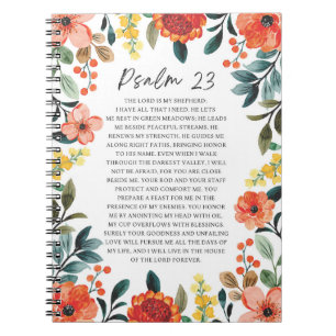 Psalm 23 NKJV Der Herr ist mein Hirte Notizblock