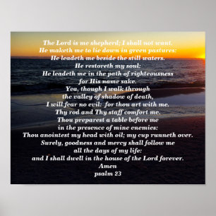 PSALM 23 POSTER
