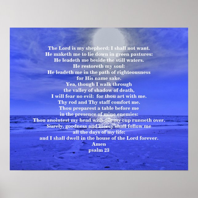 PSALM 23 POSTER (Vorne)
