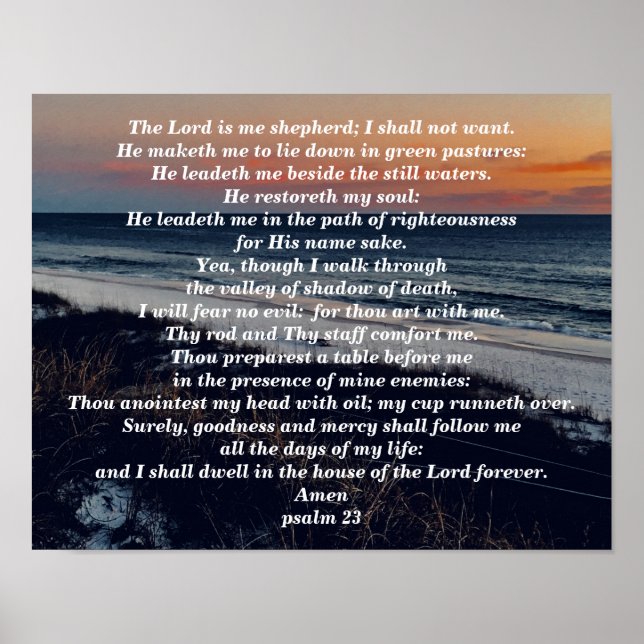 PSALM 23 POSTER (Vorne)
