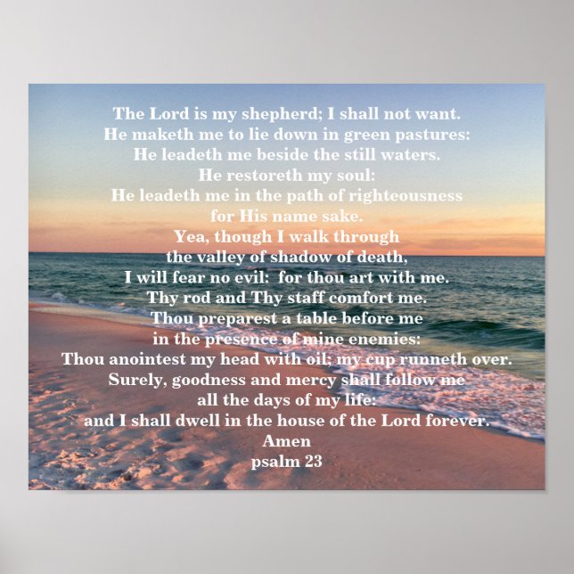 PSALM 23 POSTER (Vorne)