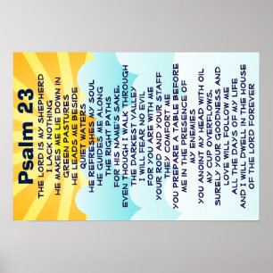 Psalm-23-Poster Poster