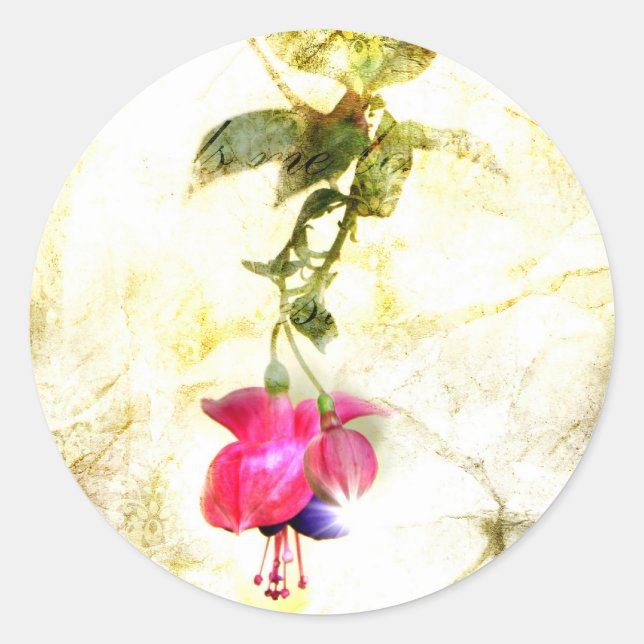 Psalm 23 runder aufkleber (Vorderseite)