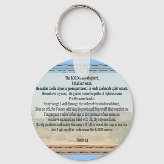 Psalm 23 schlüsselanhänger (Vorderseite)