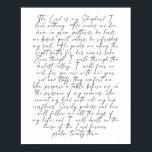 Psalm 23 Script-Schriftart Poster<br><div class="desc">Psalm 23 Script-Schriftart</div>