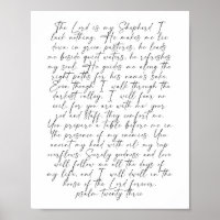 Psalm 23 Script-Schriftart