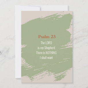 Psalm 23-Scripterkarte - Drucken oder Herunterlade Einladung