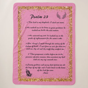 Psalm 23 Sherpa Blanket Sherpadecke