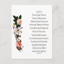 Psalm 23, Song von David Postcard