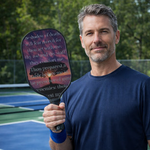 Psalm 23 Sonnenuntergangsbaum Christlich Pickleball Schläger