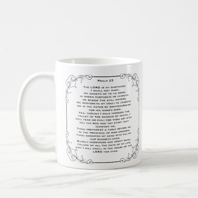 Psalm 23 Tasse (Links)