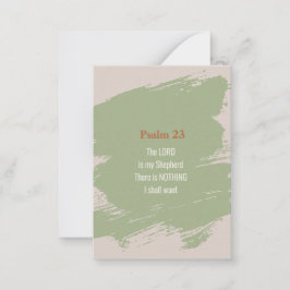 Psalm 23 Verse Mitteilungskarte