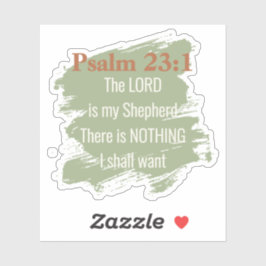 Psalm 23 Vinyl-Aufkleber – Der Herr ist mein Hirte Aufkleber