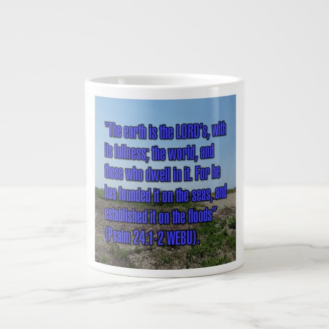Psalm 24:1-2 WEBU Tasse (Vorderseite)