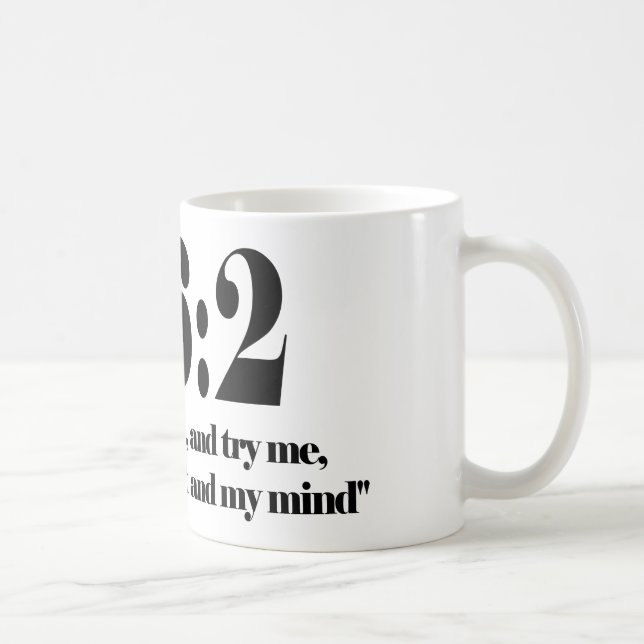 Psalm-26:2 Kaffeetasse (Rechts)