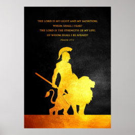 Psalm 27:1 Bible Verse Poster